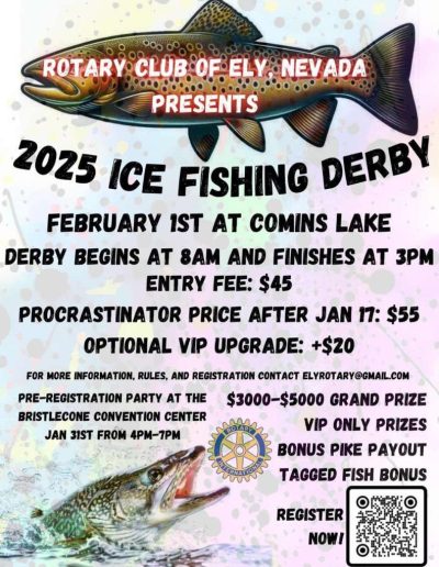 2025 Rotary Ice Fishing Derby Ely Nevada